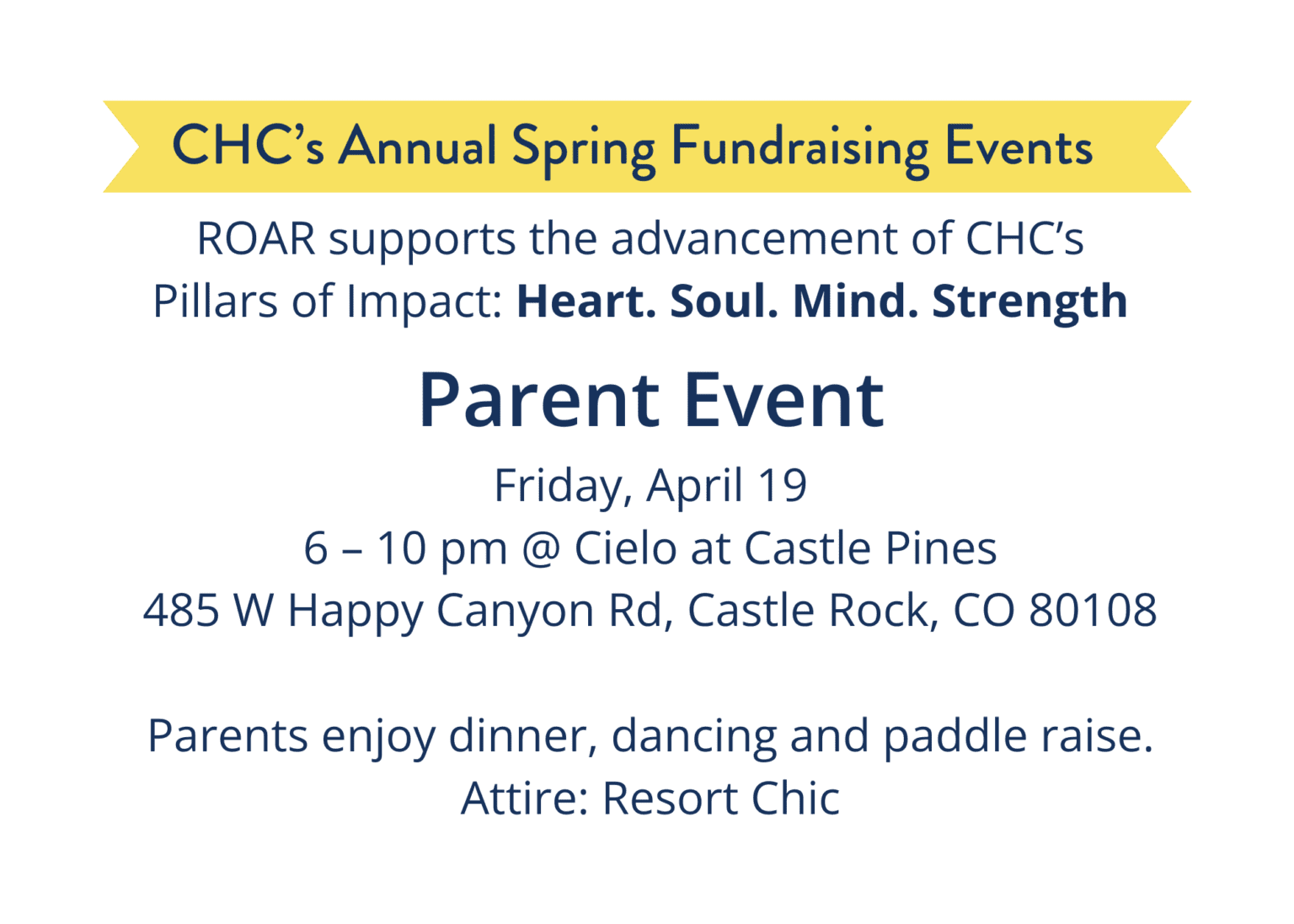 Roar 2024 Cherry Hills Christian School